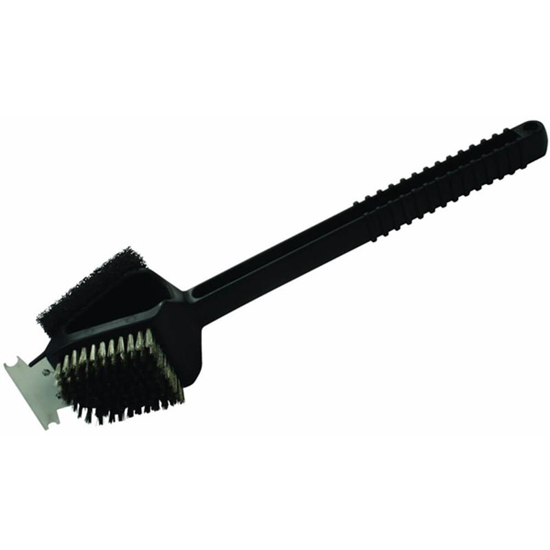 DUBBELE BARBECUEBORSTEL 36 CM